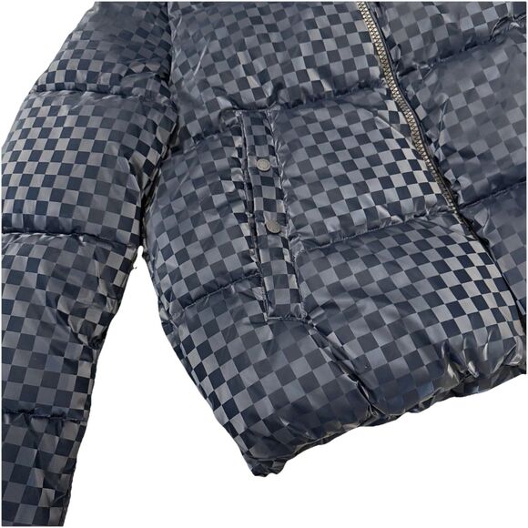Save The Duck Alas Damy19 Black Checkered Quilted Puffer Women's NWT! Sz 2/M - Picture 9 of 16